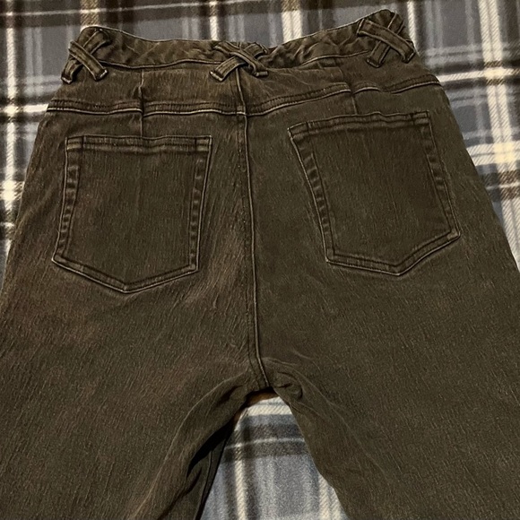 Vintage 90s Denim Republic High Waisted Skinny Braided Side Jeans - Picture 3 of 4